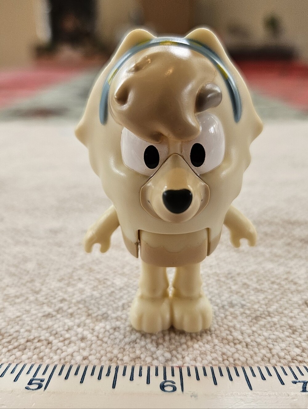 Bluey Friend JUDO Chow Chow White Dog Fancy Hair Replacement Figure 